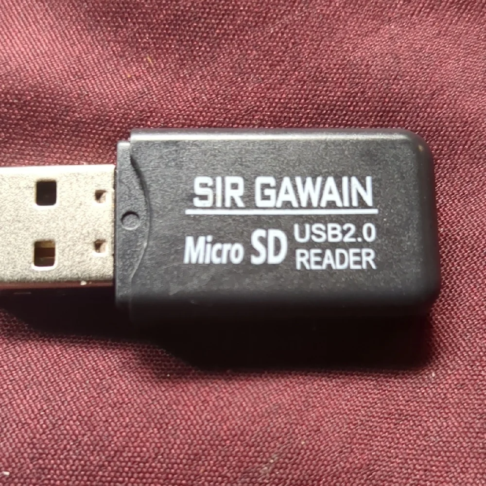 Black USB 2.0 Micro SD Card Reader